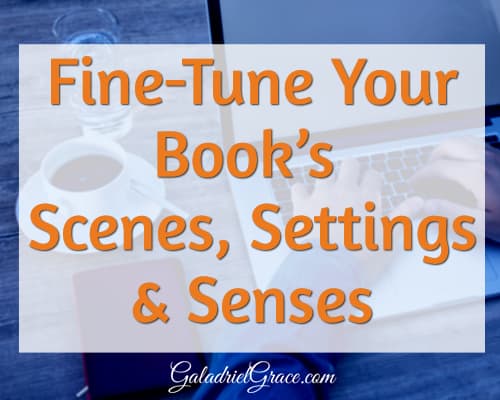 How to revise and edit your book - scene, setting, and senses - bringing your character into the real world and making your manuscript the best it can be
