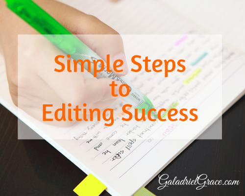 Simple Steps to Editing Success - Galadriel Grace Author Success Coach