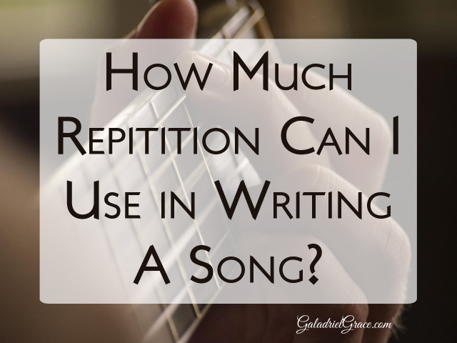 How much repetition can I use with words in a song? How much repeating is too much in a song?