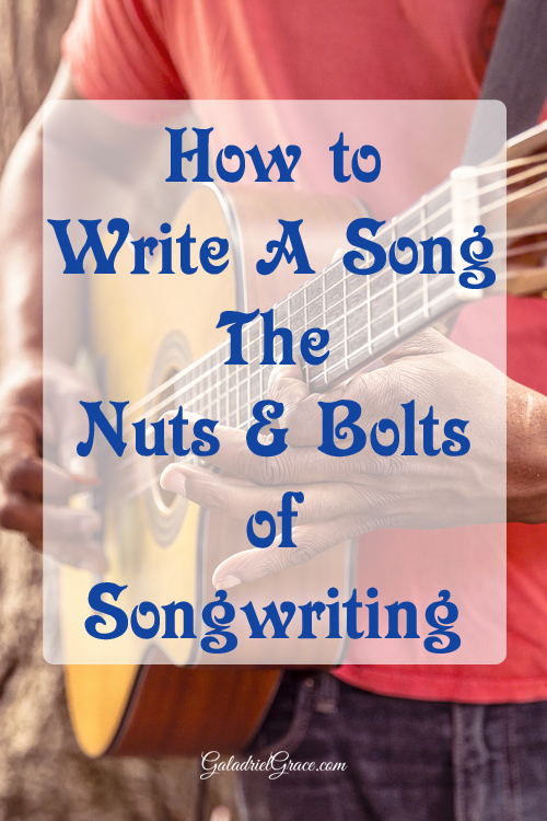 How to write a song - the basics of how to get started - Part One.